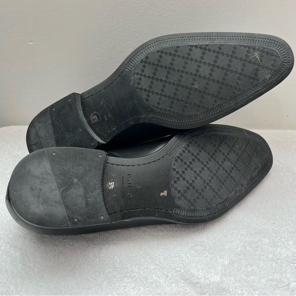 Gucci Black Mila Hilary Lux Diamonte Leather Dress Shoes - Picture 3 of 5
